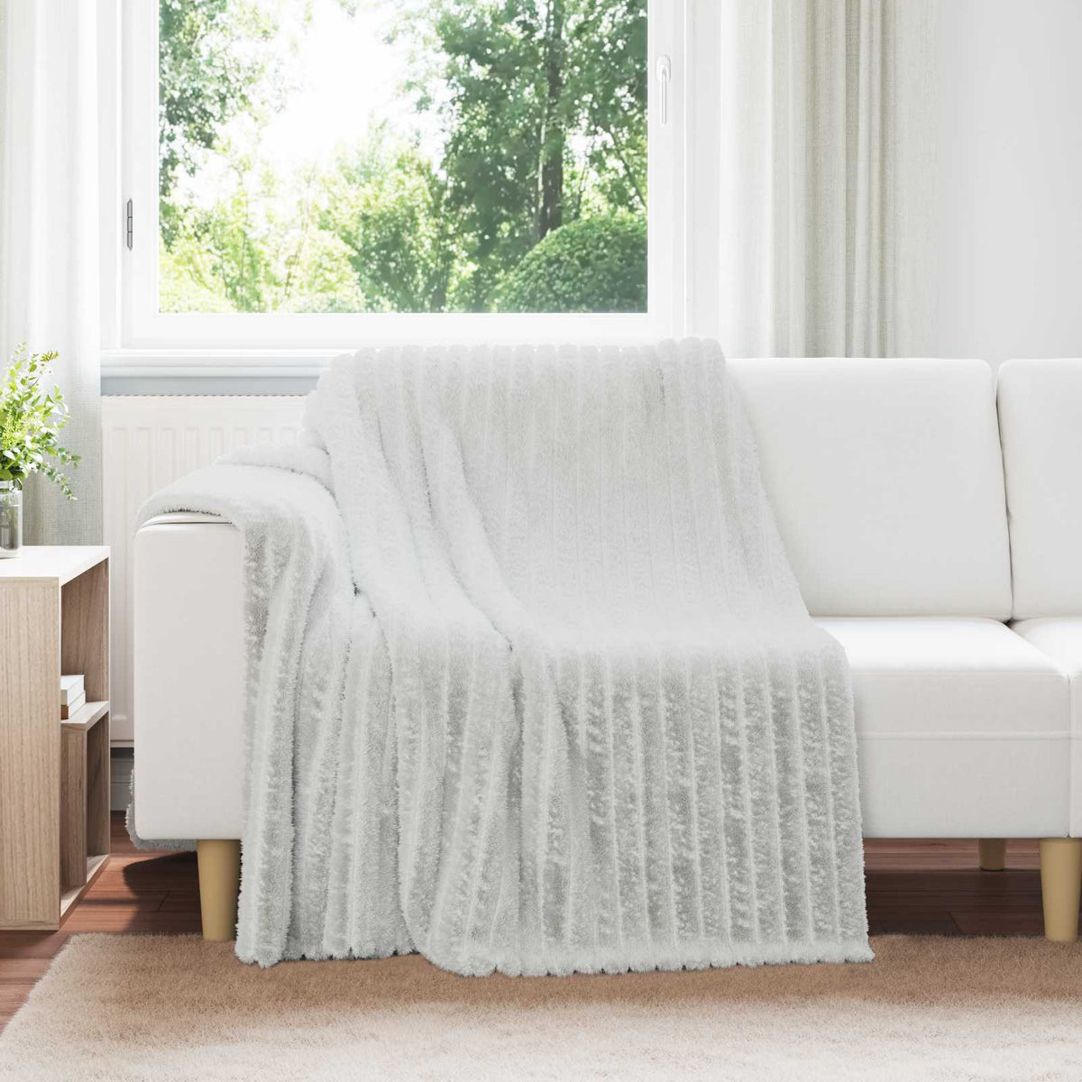 Vidaxx Überwurfdecke grau 200 x 150 cm Fleece
