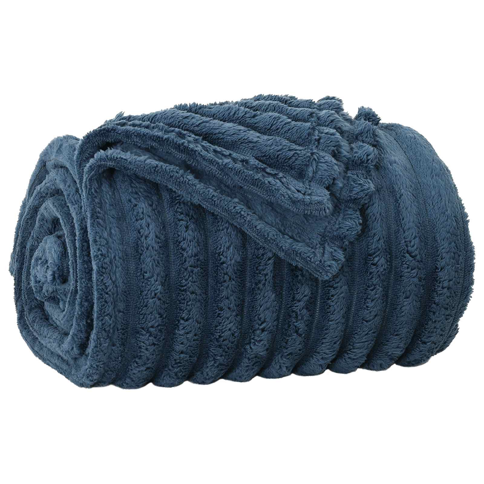 Vidaxx Überwurfdecke Marineblau 200 x 150 cm Fleece