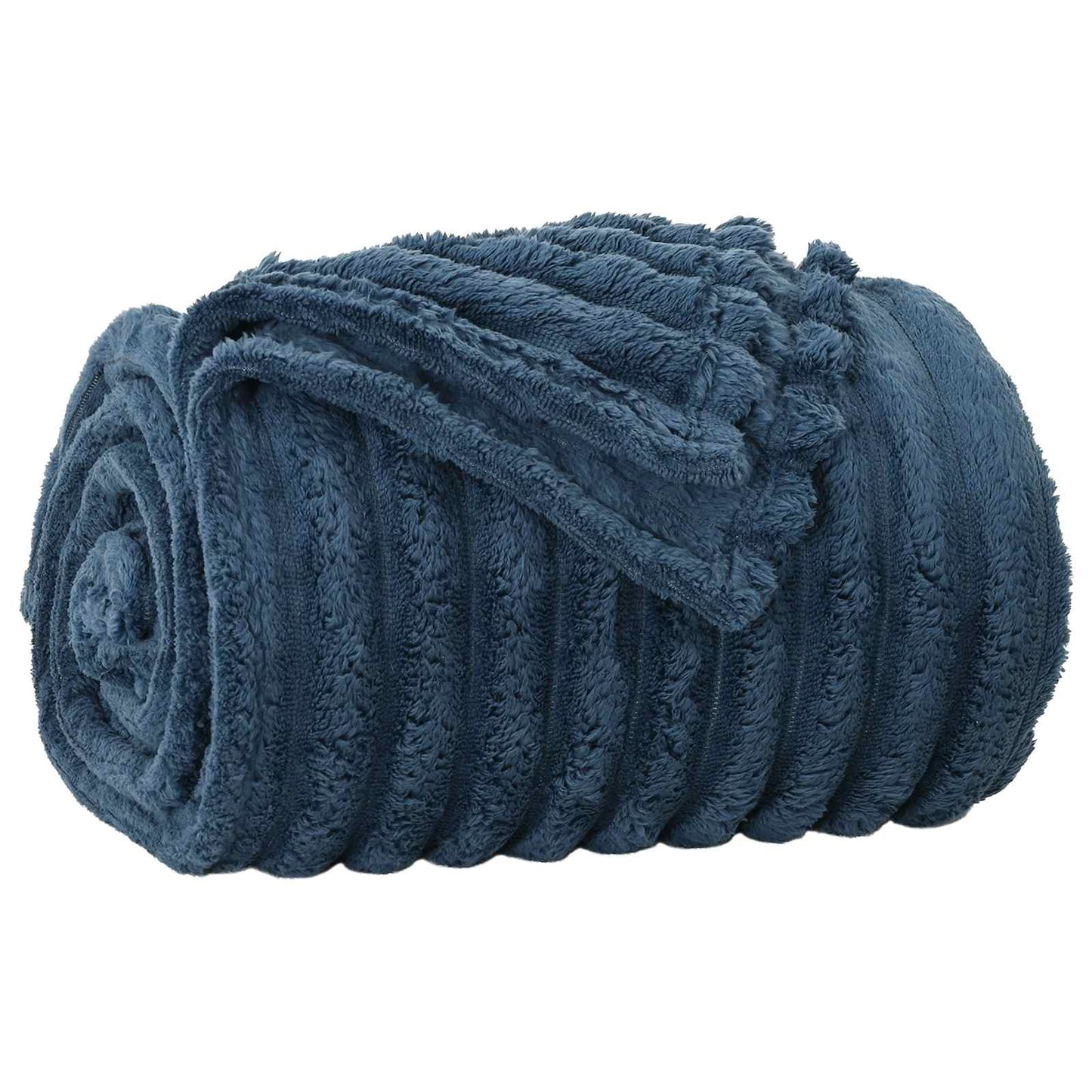 Vidaxx Überwurfdecke Marineblau 240 x 220 cm Fleece