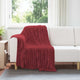 Vidaxx Überwurfdecke bordeauxrot 150 x 130 cm Fleece