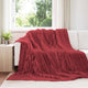 Vidaxx Überwurfdecke bordeauxrot 270 x 240 cm Fleece
