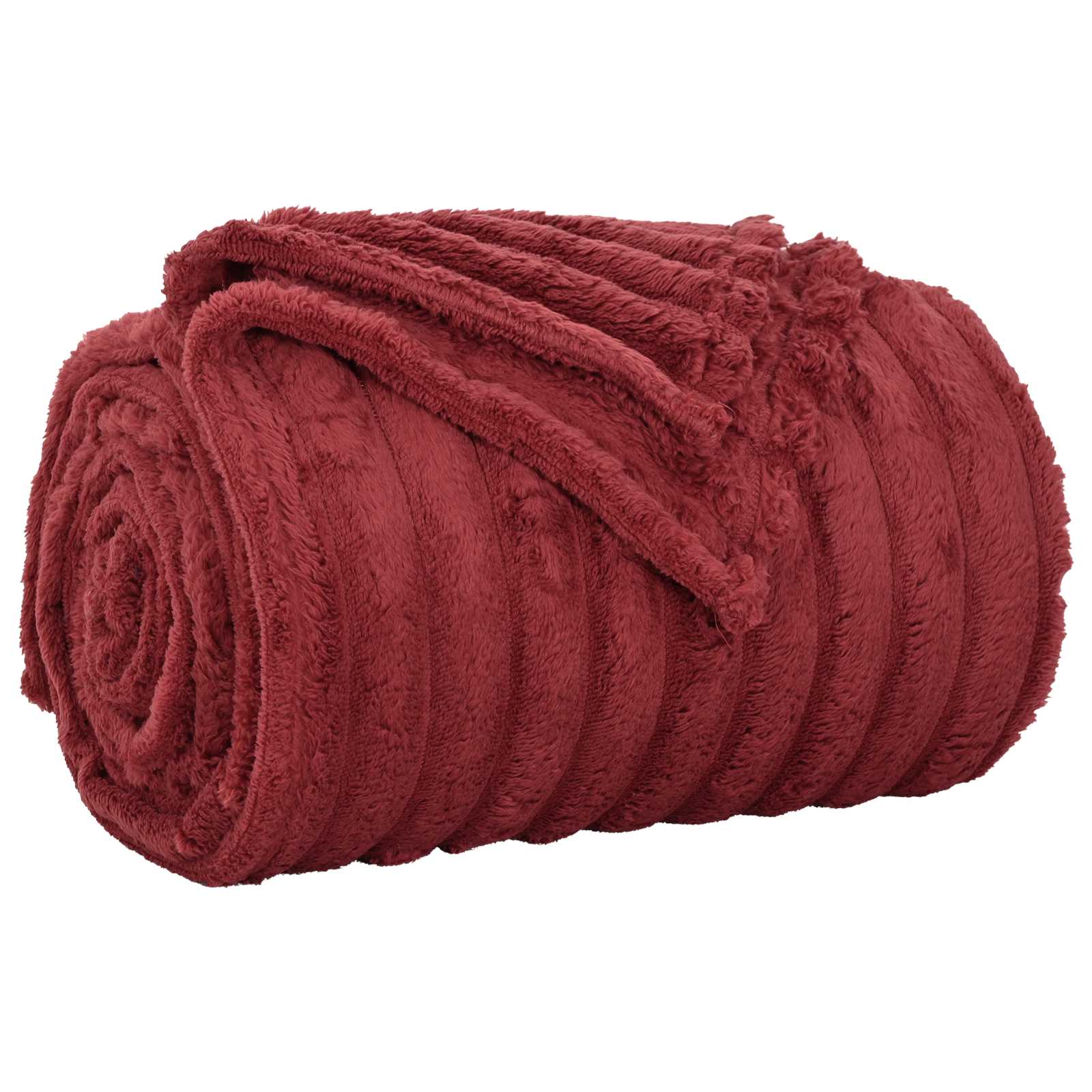 Vidaxx Überwurfdecke bordeauxrot 270 x 240 cm Fleece