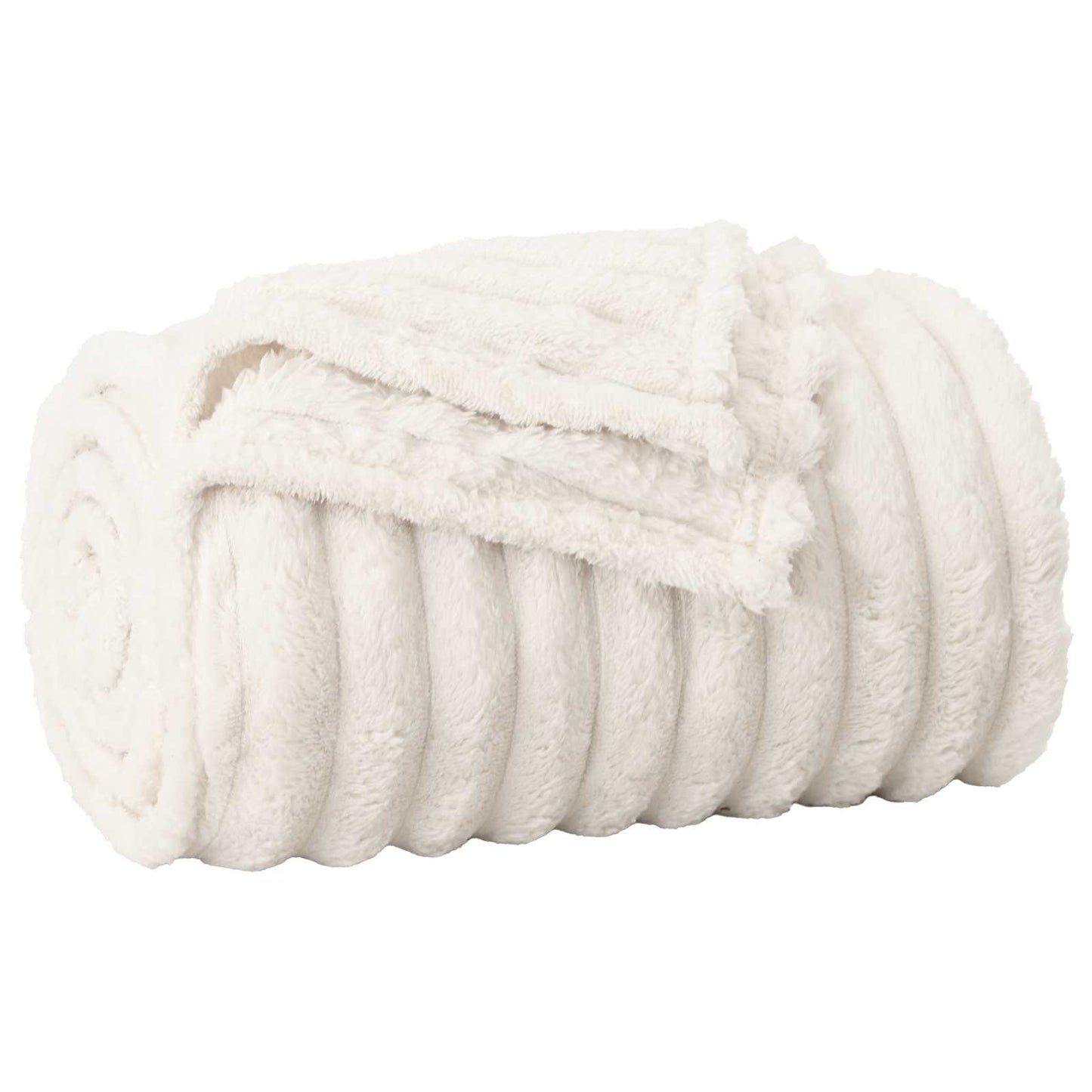 Vidaxl Überwurfdecke Creme 200 x 150 cm Fleece