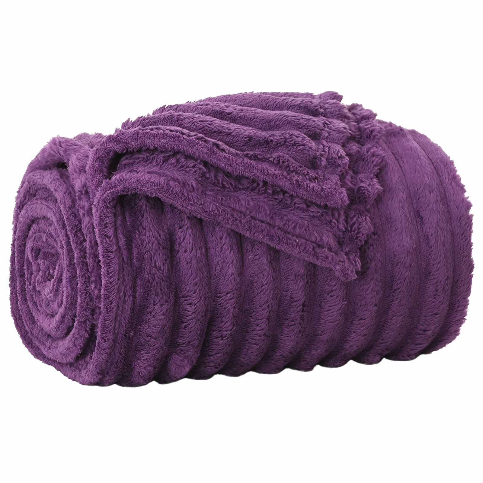 Vidaxl Überwurfdecke Lila 240 x 220 cm Fleece