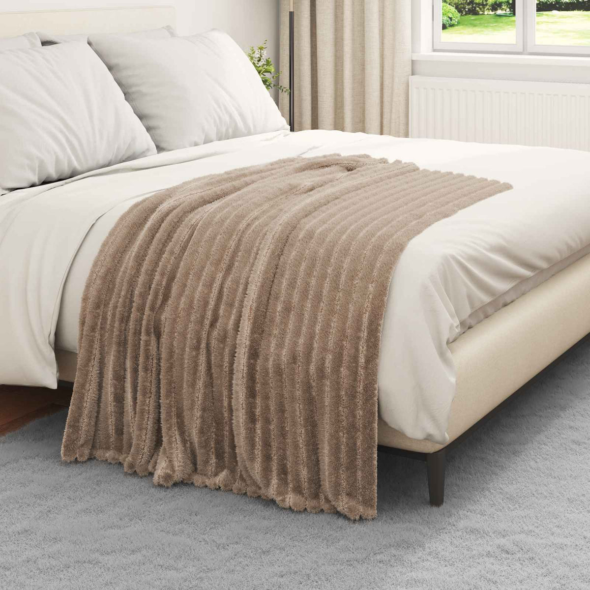 VidaXL Teppiche 6 Stück Kamel 150 x 130 cm Fleece