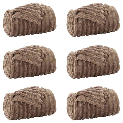 VidaXL Teppiche 6 Stück Kamel 150 x 130 cm Fleece