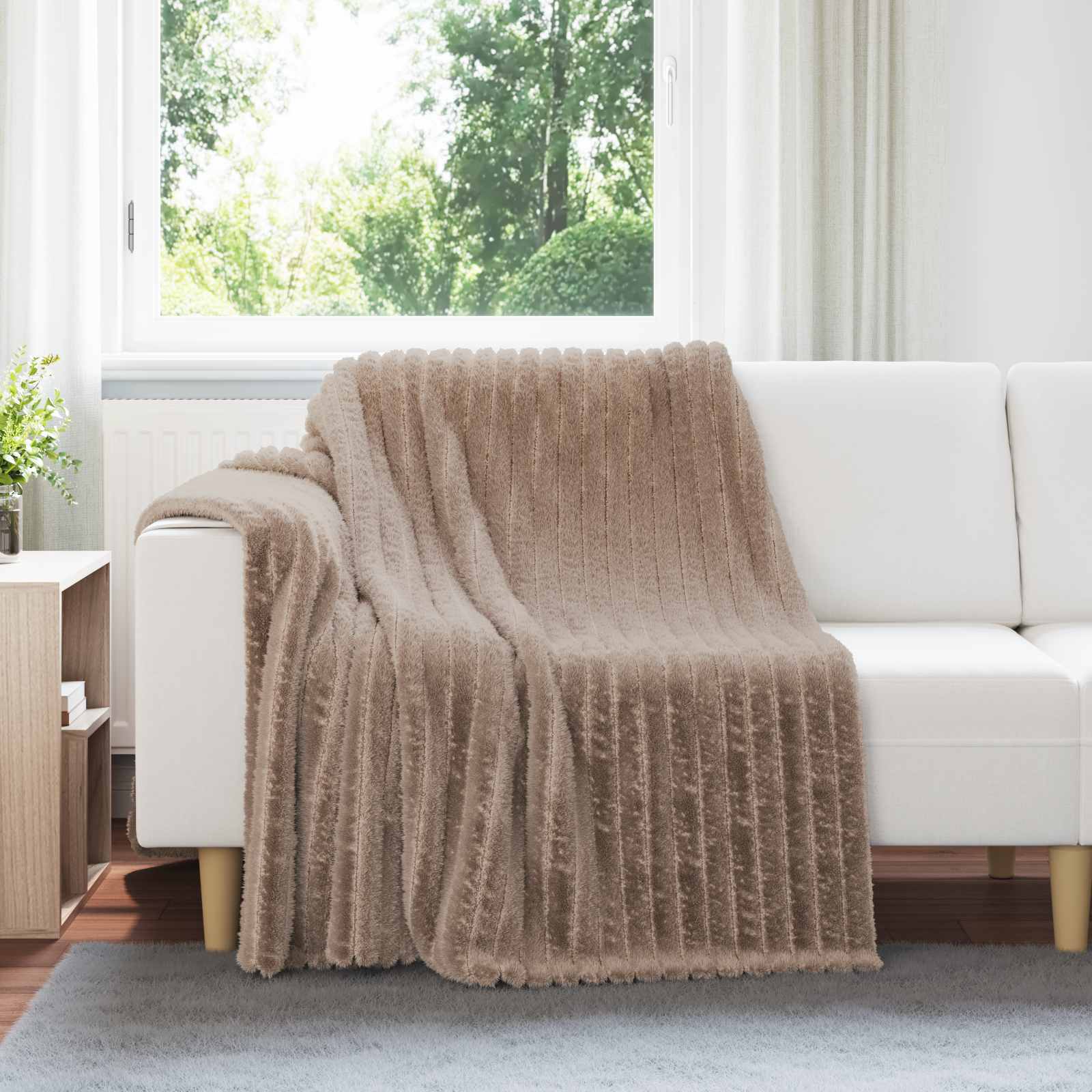 Vidaxl-Teppiche 6 Stück Kamel 200 x 150 cm Fleece
