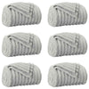 Vidaxl-Teppiche 6 Stück grau 150 x 130 cm Fleece