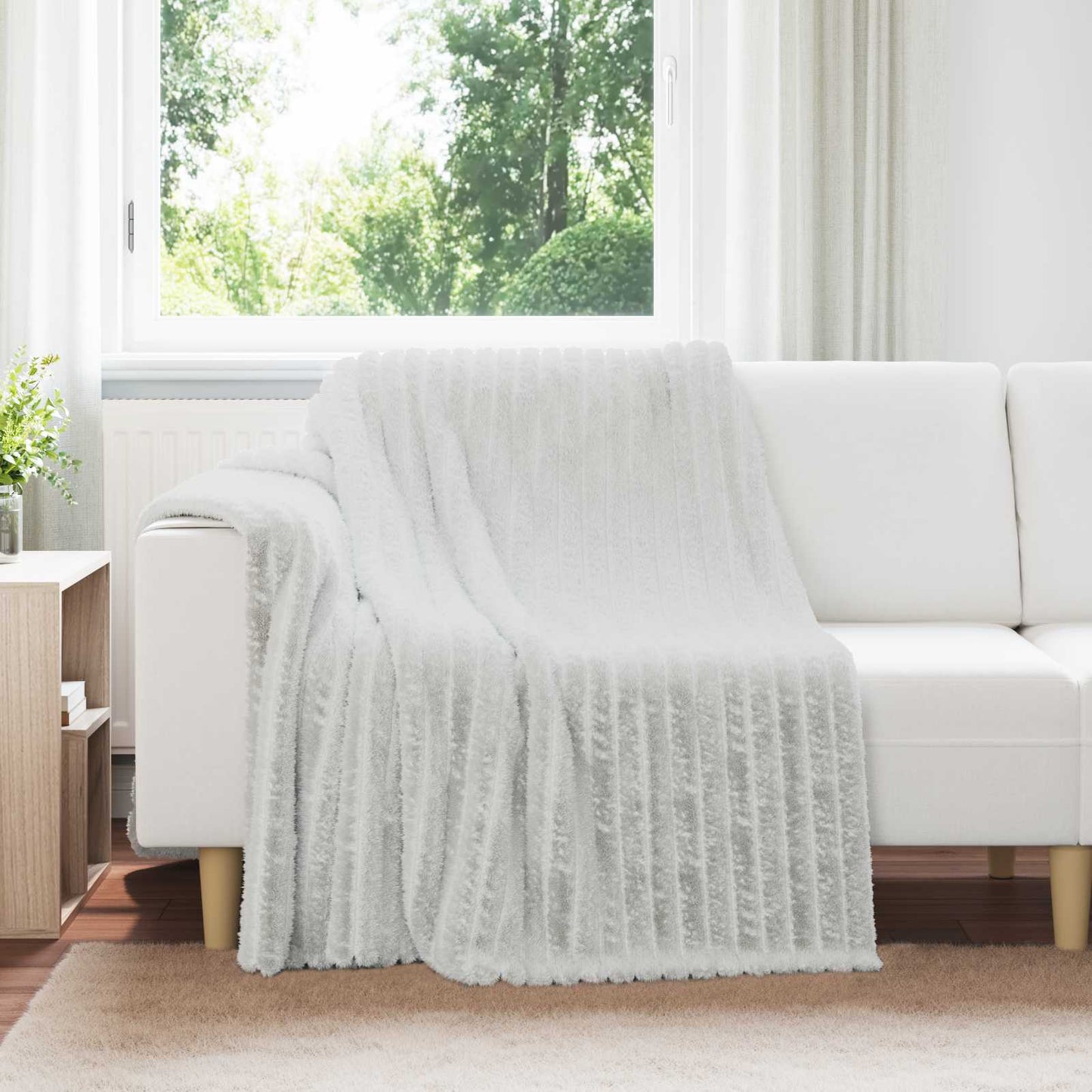 VidaXL Teppiche 6 Stück grau 200 x 150 cm Fleece