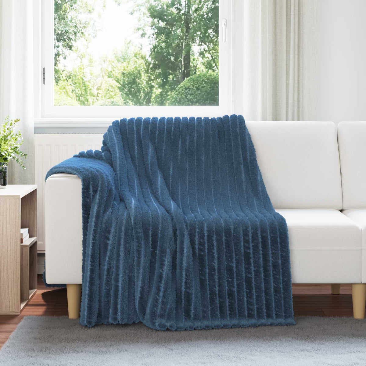 VidaXL Teppiche 6 Stück Marineblau 200 x 150 cm Fleece