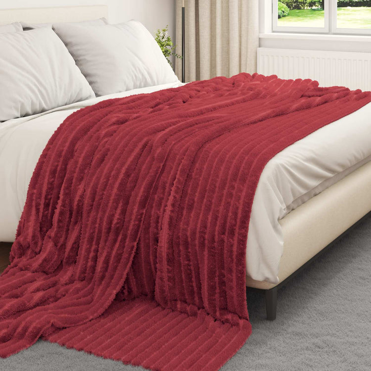 VidaXL Teppiche 6 Stk. Burgunderrot 240 x 220 cm Fleece