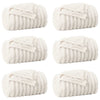 VidaXL Teppiche 6 Stück Creme 150 x 130 cm Fleece