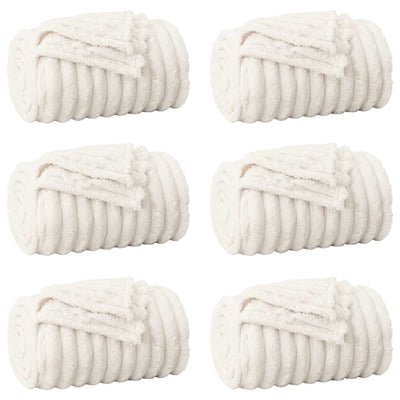 VidaXL Teppiche 6 Stück Creme 150 x 130 cm Fleece