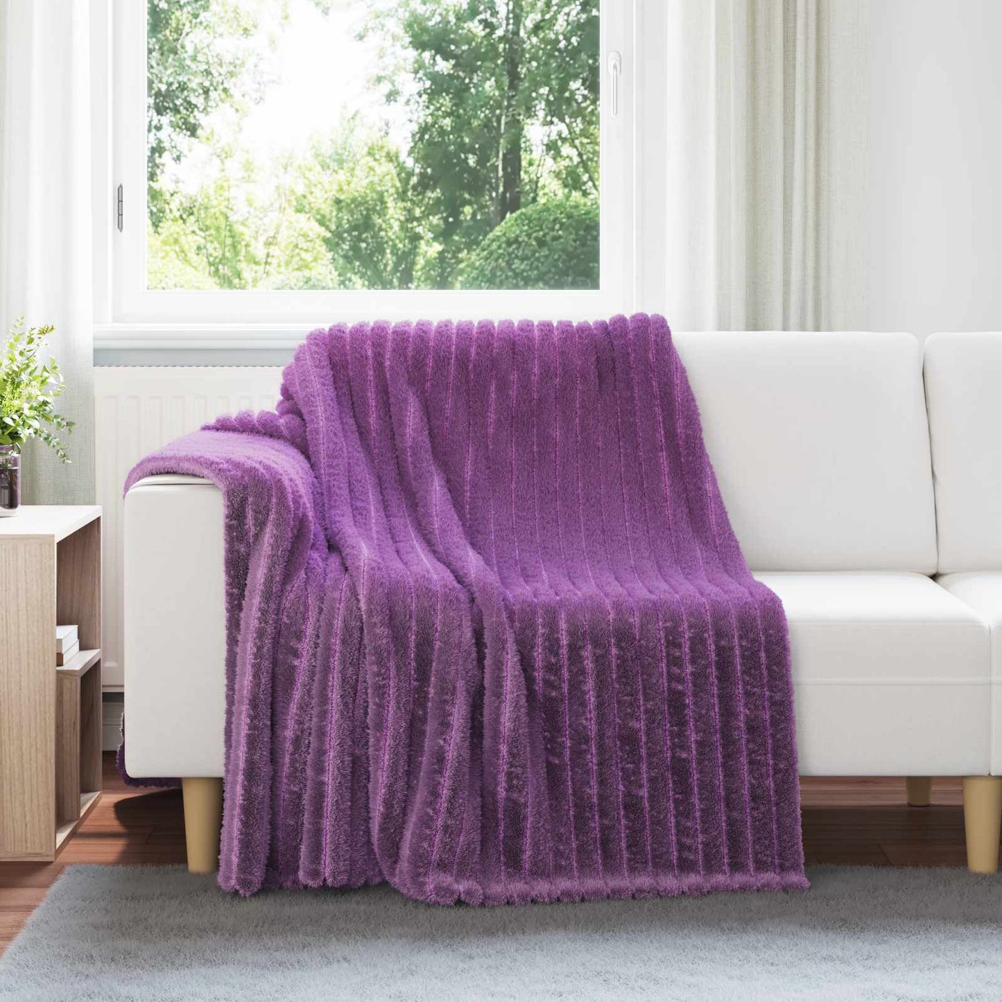 Vidaxl-Teppiche 6 Stück lila 200 x 150 cm Fleece