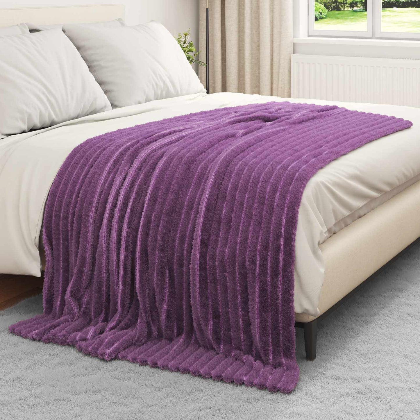 Vidaxl-Teppiche 6 Stück lila 200 x 150 cm Fleece