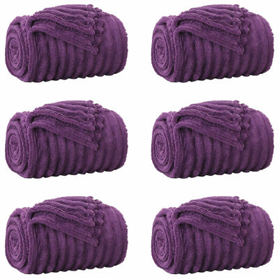Vidaxl-Teppiche 6 Stück lila 270 x 240 cm Fleece