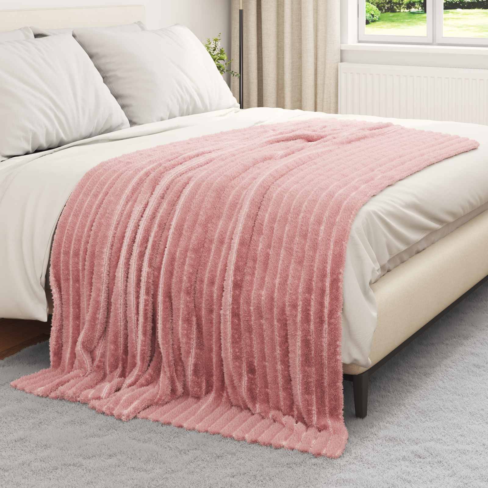 Vidaxl-Teppiche 6 Stück rosa 200 x 150 cm Fleece
