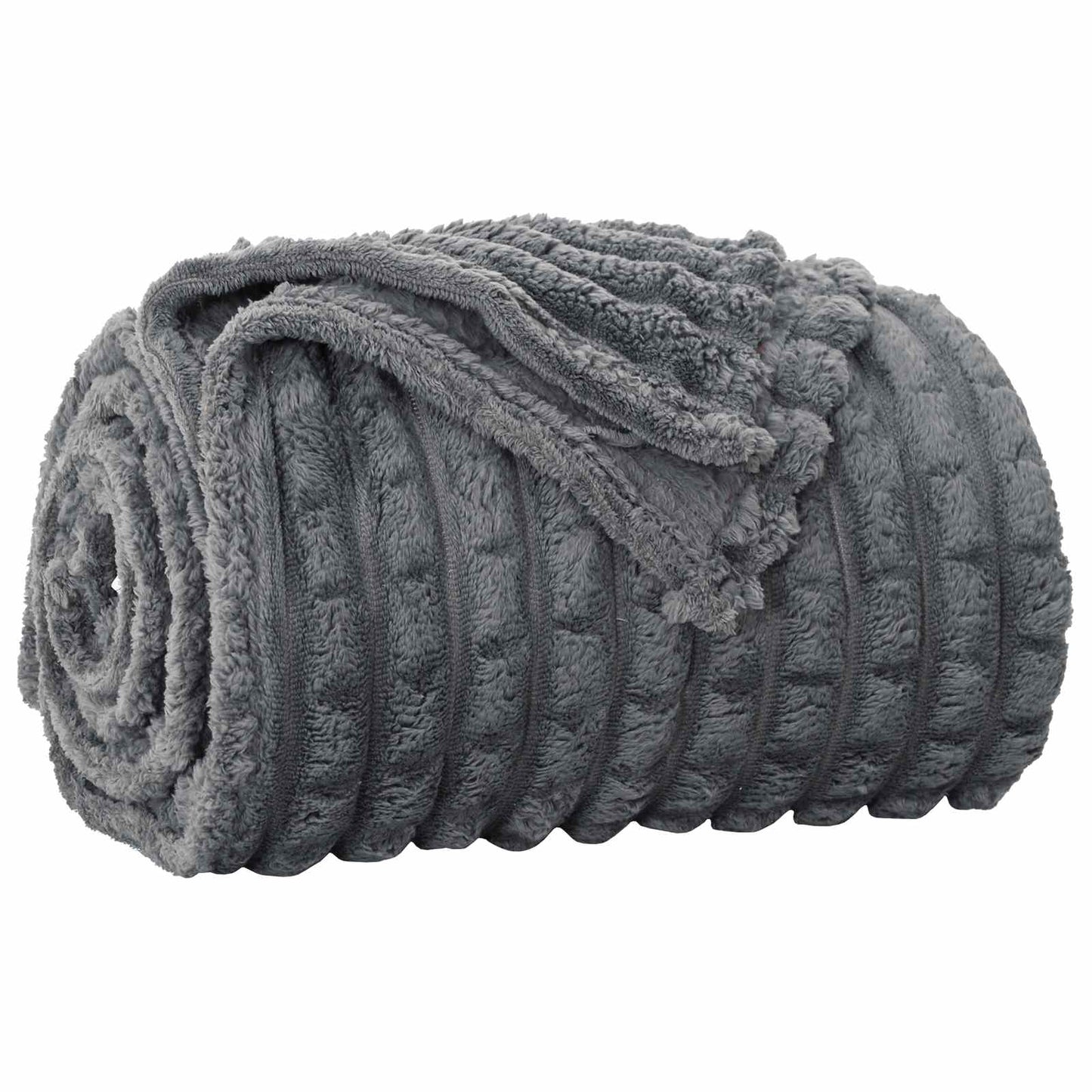 Vidaxl Überwurfdecke dunkelgrau 150 x 130 cm Fleece