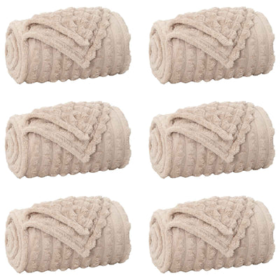 Vidaxl-Teppiche 6 Stück beige 200 x 150 cm Fleece