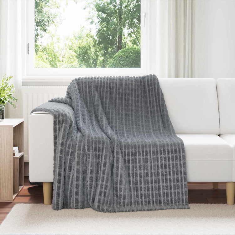 Vidaxl-Teppiche 6 Stück dunkelgrau 200 x 150 cm Fleece