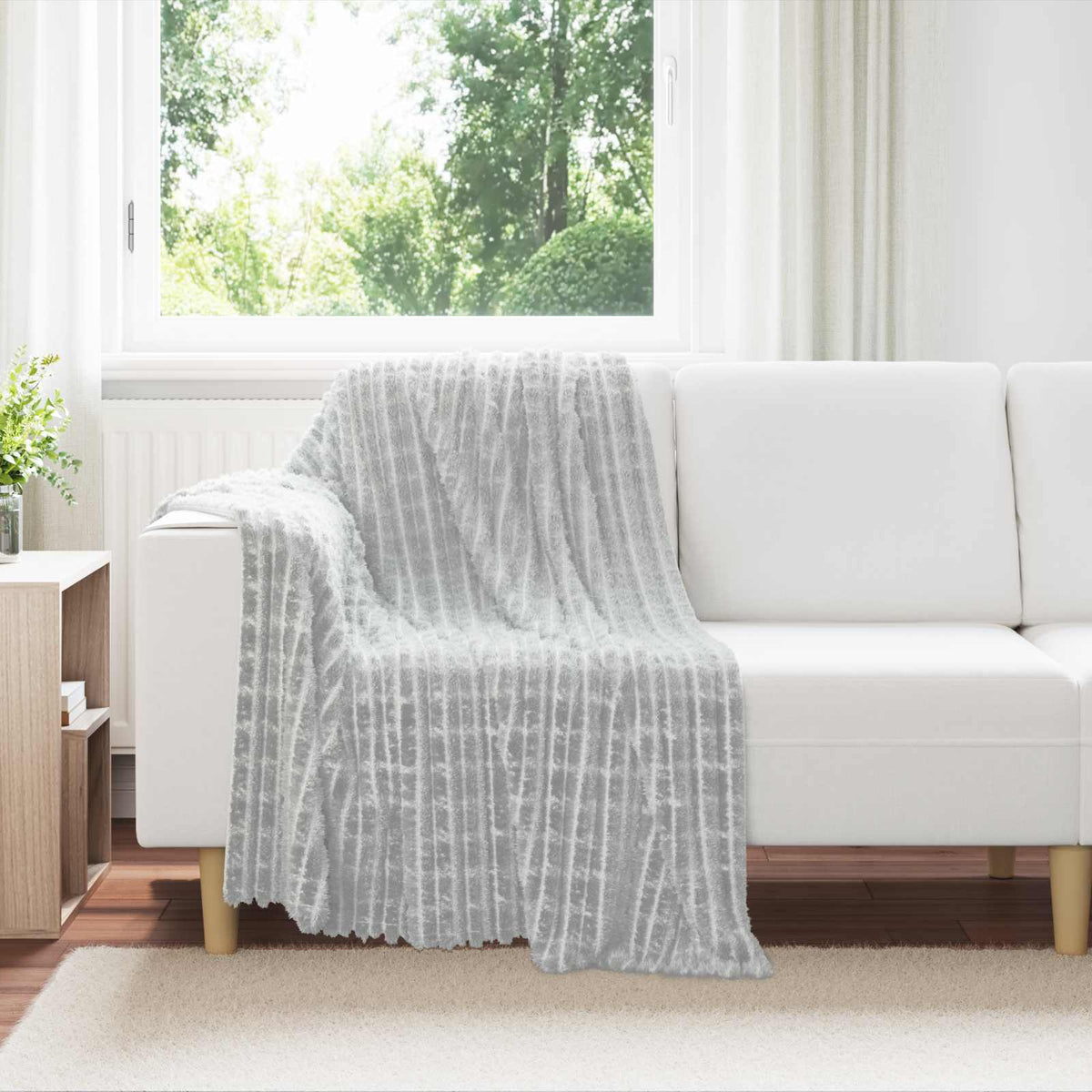 Vidaxl-Teppiche 6 Stück grau 150 x 130 cm Fleece