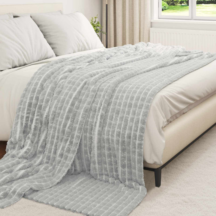 Vidaxl-Teppiche 6 Stück grau 240 x 220 cm Fleece