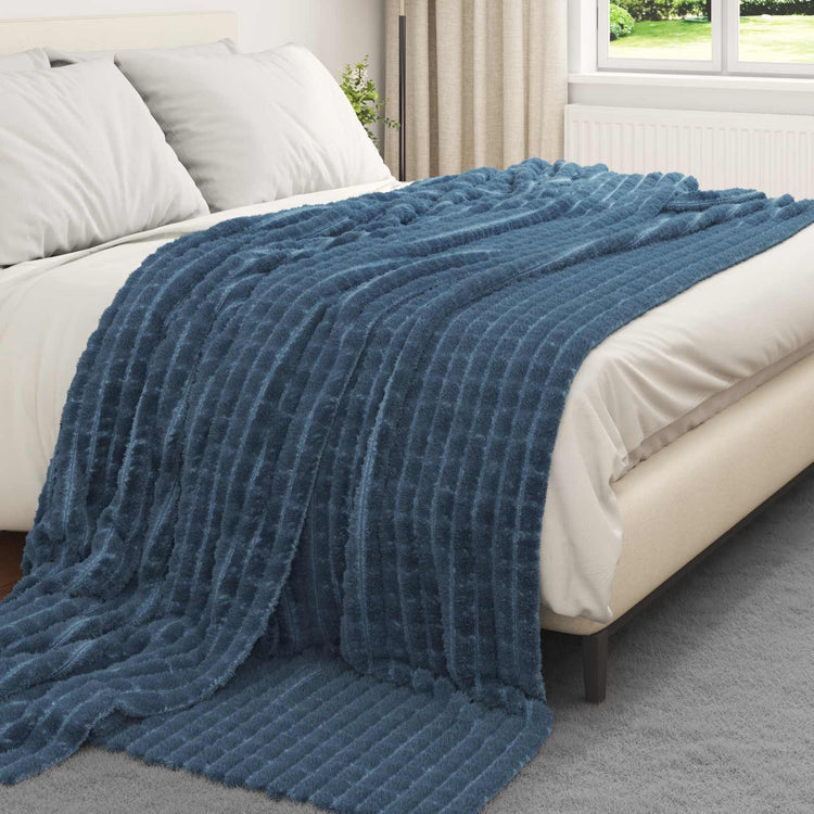 VidaXL Teppiche 6 Stück Marineblau 240 x 220 cm Fleece