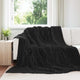 VidaXL Teppiche 6 Stück schwarz 240 x 220 cm Fleece