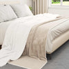 Vidaxl Überwurfdecke beige 240 x 270 cm Fleece