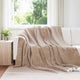 Vidaxl Überwurfdecke Kamel 240 x 270 cm Fleece