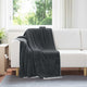 Vidaxl Überwurfdecke dunkelgrau 130 x 150 cm Fleece