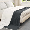 Vidaxl Überwurfdecke dunkelgrau 240 x 270 cm Fleece