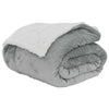 Vidaxx Überwurfdecke grau 130 x 150 cm Fleece