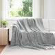 Vidaxx Überwurfdecke grau 240 x 270 cm Fleece