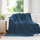 Vidaxx Überwurfdecke Marineblau 240 x 270 cm Fleece