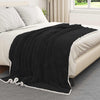 Vidaxx Überwurfdecke schwarz 150 x 200 cm Fleece