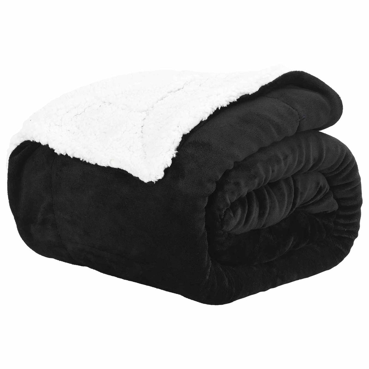 Vidaxx Überwurfdecke schwarz 150 x 200 cm Fleece