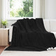 Vidaxx Überwurfdecke schwarz 220 x 240 cm Fleece