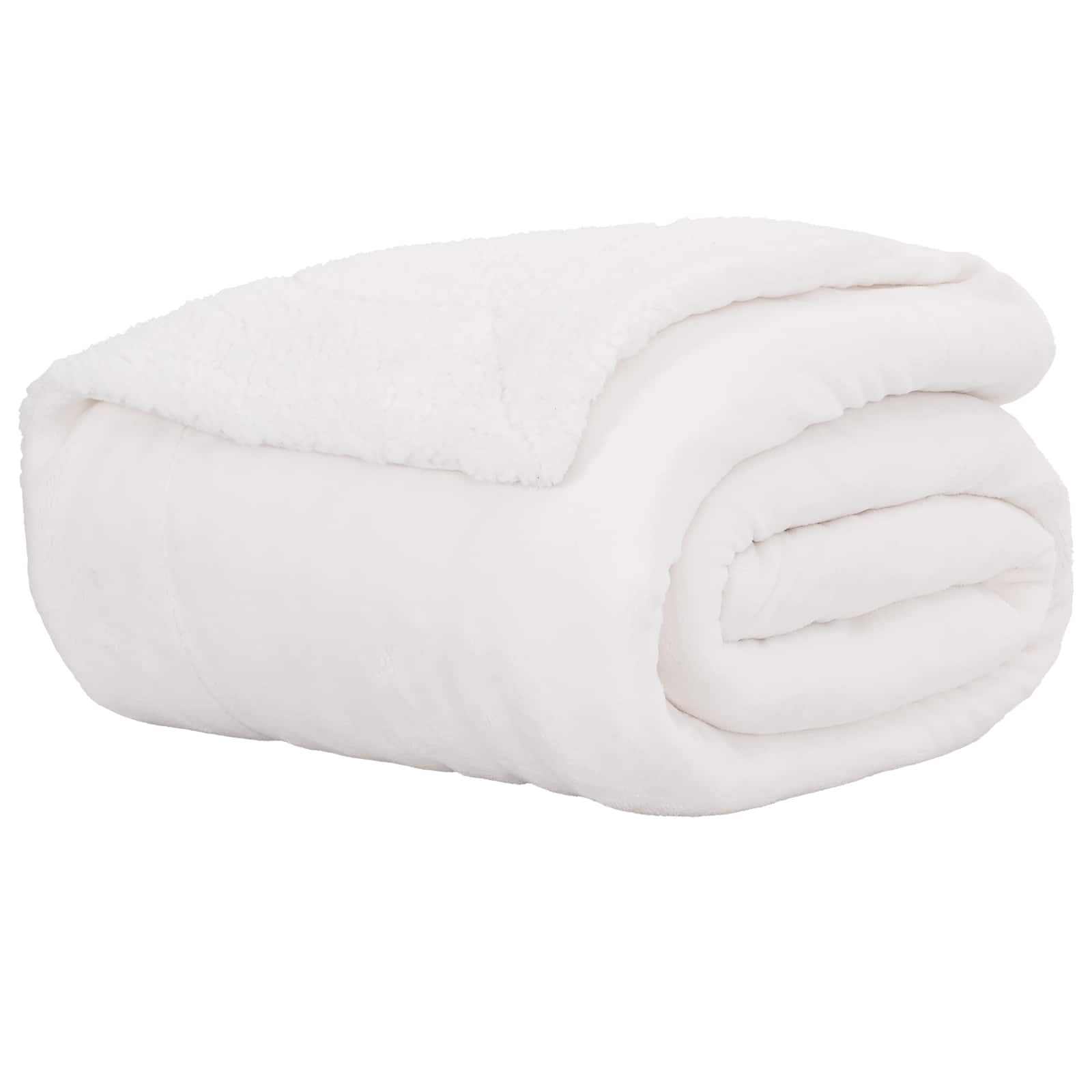 Vidaxx Überwurfdecke weiß 130 x 150 cm Fleece