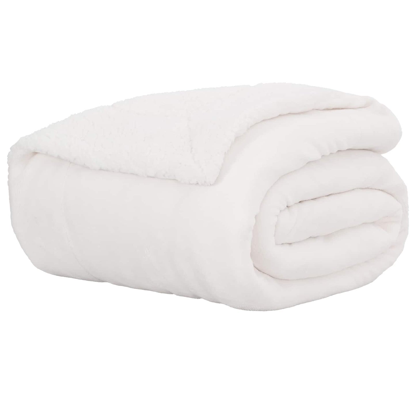 Vidaxx Überwurfdecke weiß 240 x 270 cm Fleece