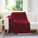 Vidaxx Überwurfdecke bordeauxrot 150 x 200 cm Fleece