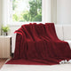 Vidaxx Überwurfdecke bordeauxrot 240 x 270 cm Fleece
