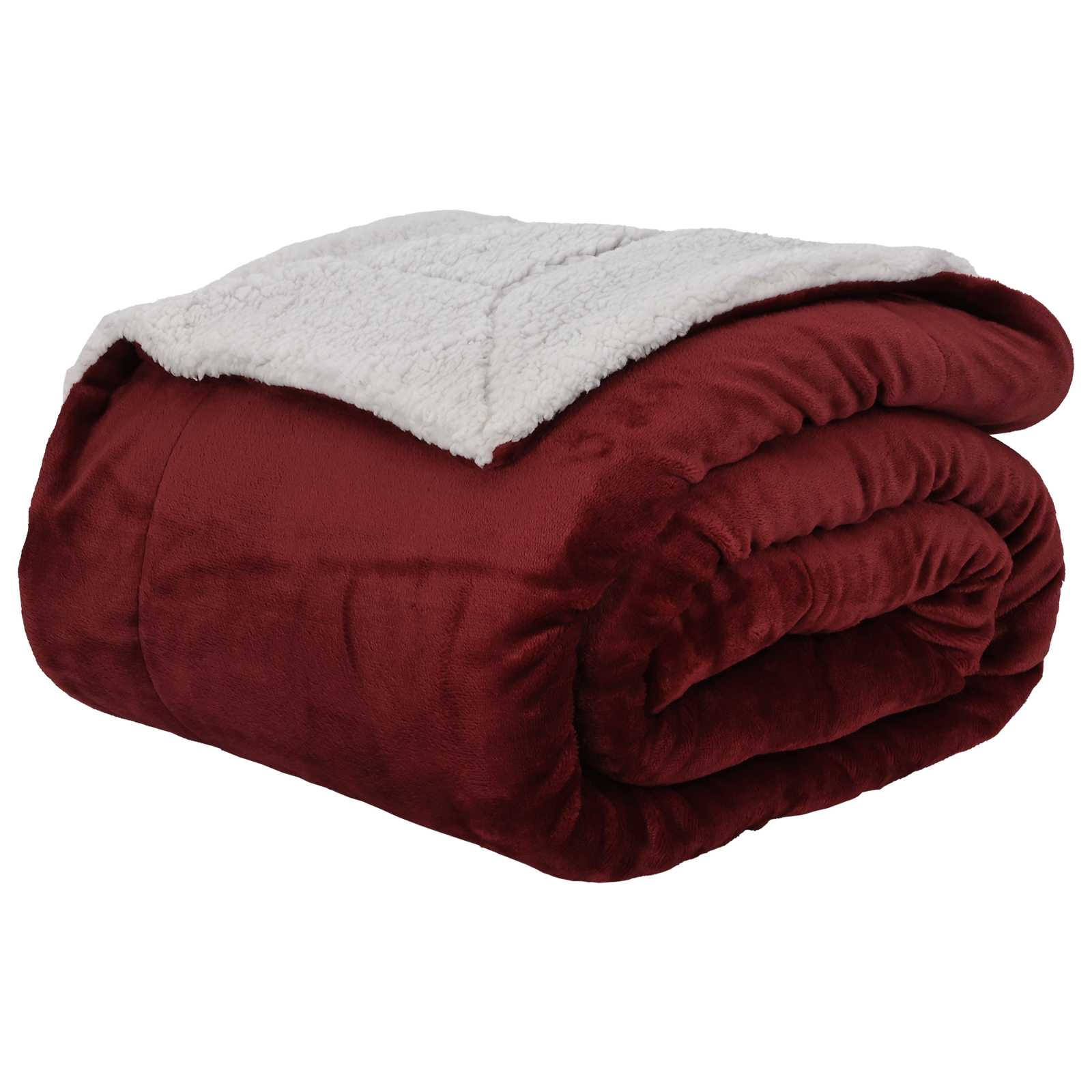 Vidaxx Überwurfdecke bordeauxrot 240 x 270 cm Fleece