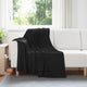 Vidaxx Überwurfdecke schwarz 170 x 130 cm Fleece