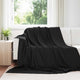 Vidaxx Überwurfdecke schwarz 240 x 220 cm Fleece