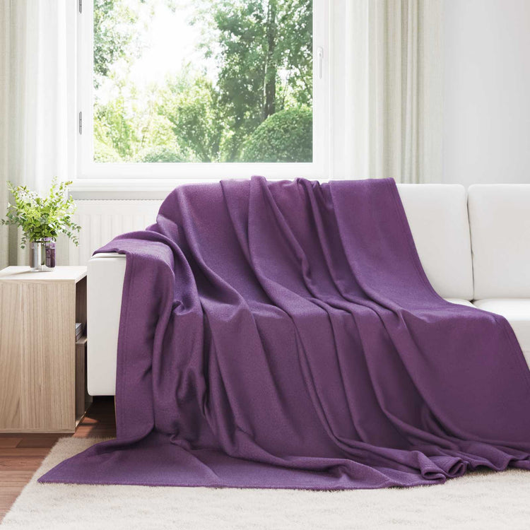 Vidaxl Überwurfdecke Lila 270 x 240 cm Fleece