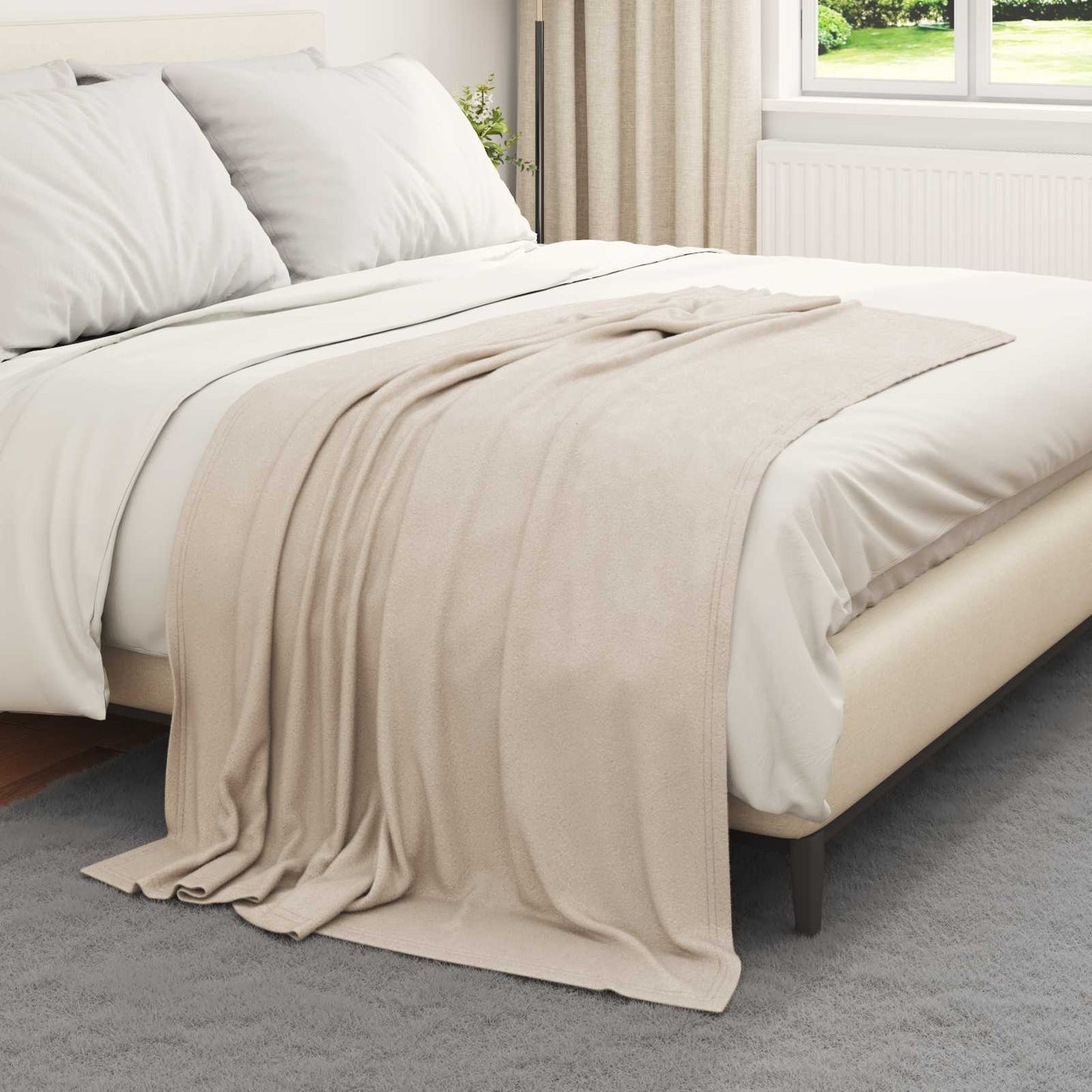 VidaXL Teppiche 6 Stück beige 170 x 130 cm Fleece