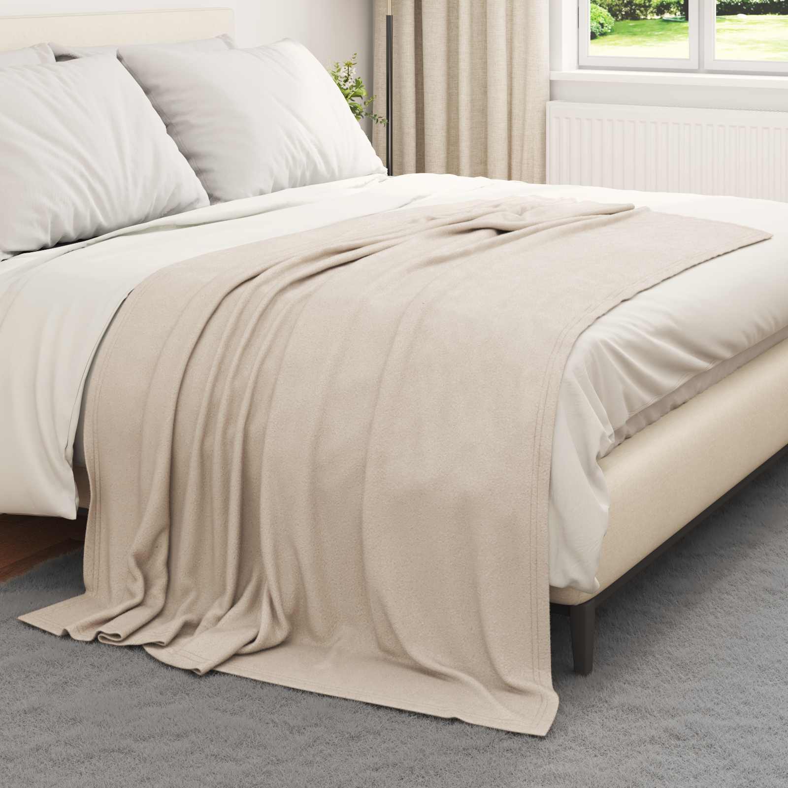 Vidaxl-Teppiche 6 Stück beige 200 x 150 cm Fleece