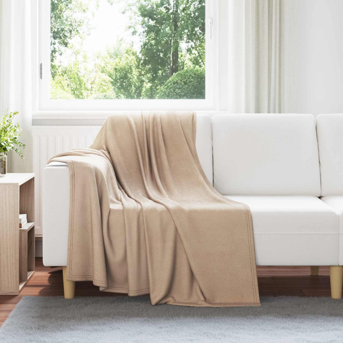 Vidaxl-Teppiche 6 Stück Kamel 170 x 130 cm Fleece