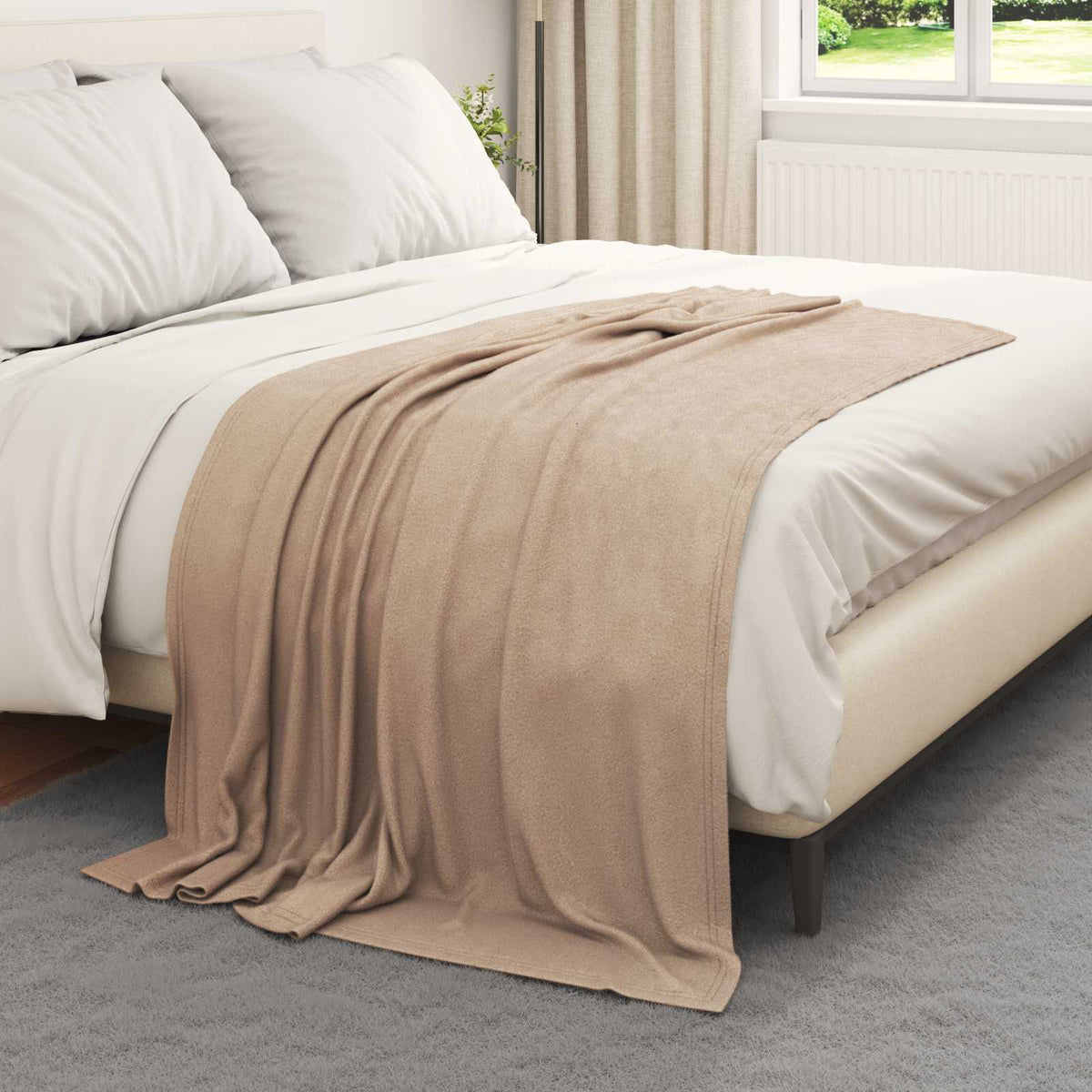 Vidaxl-Teppiche 6 Stück Kamel 170 x 130 cm Fleece